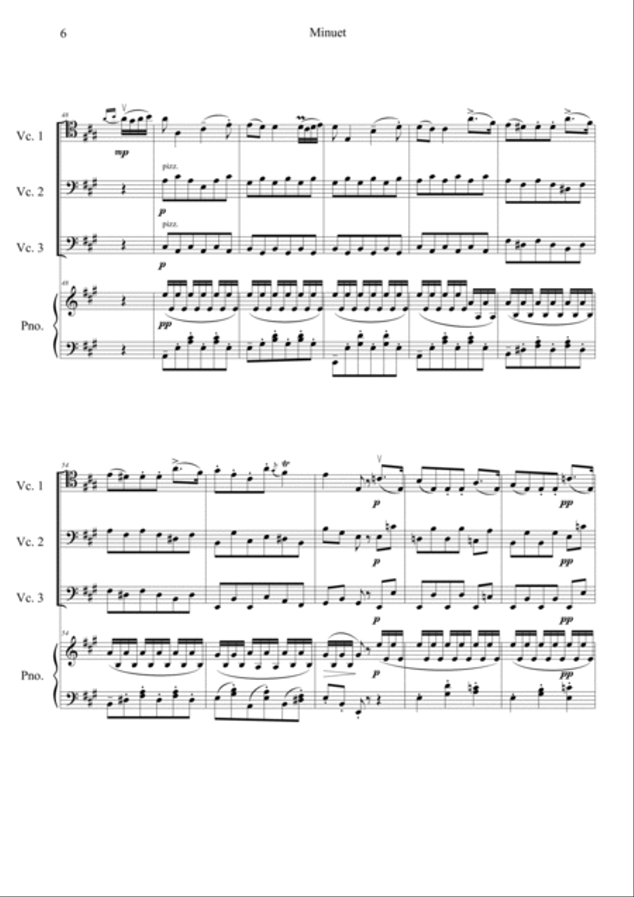 Minuet Piano Quartet scores gallery preview page 6
