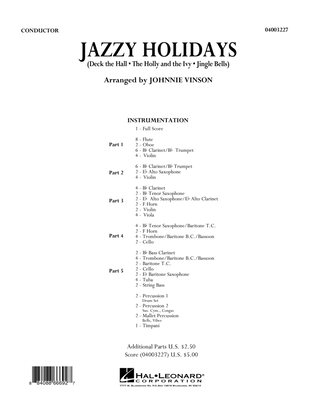 Book cover for Jazzy Holidays - Full Score