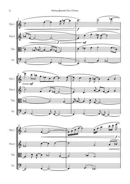 String Quartet No 1 2nd Movement - Grave image number null