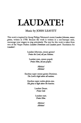 Book cover for Laudate!