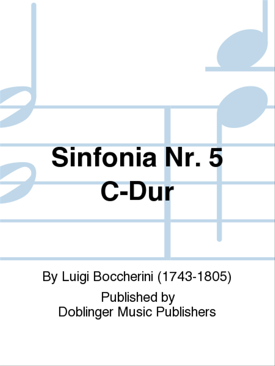 Sinfonia Nr. 5 C-Dur Orchestra scores gallery preview page 1