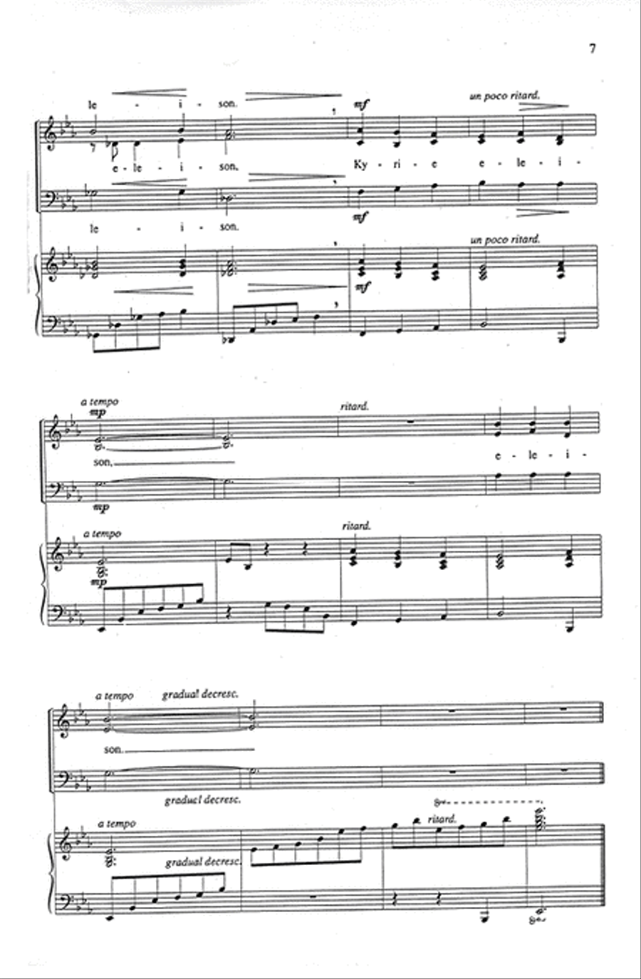 Kyrie Eleison 3-Part scores gallery preview page 6