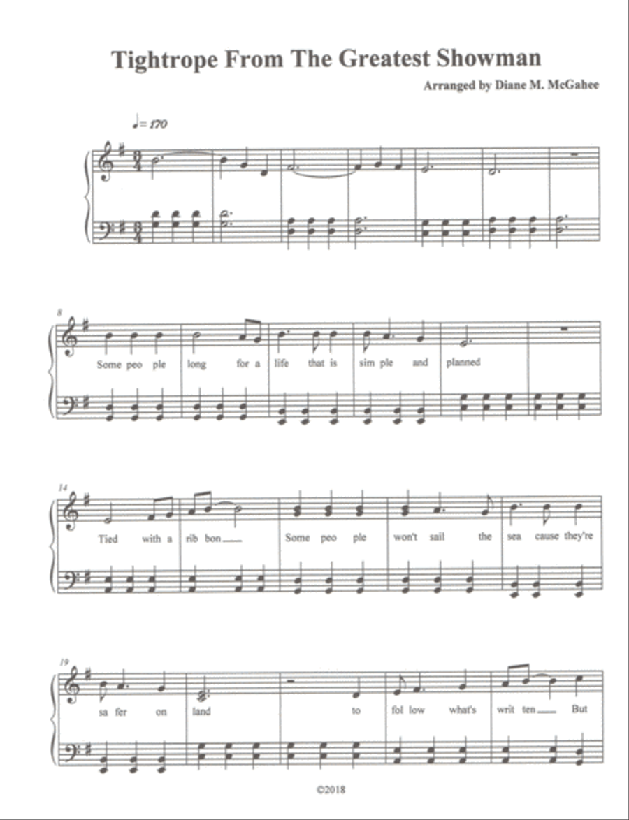Tightrope Tightrope Small Ensemble scores gallery preview page 1