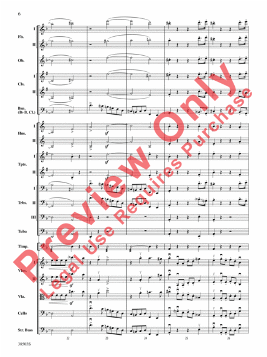 Tragic Overture Full Orchestra scores gallery preview page 7