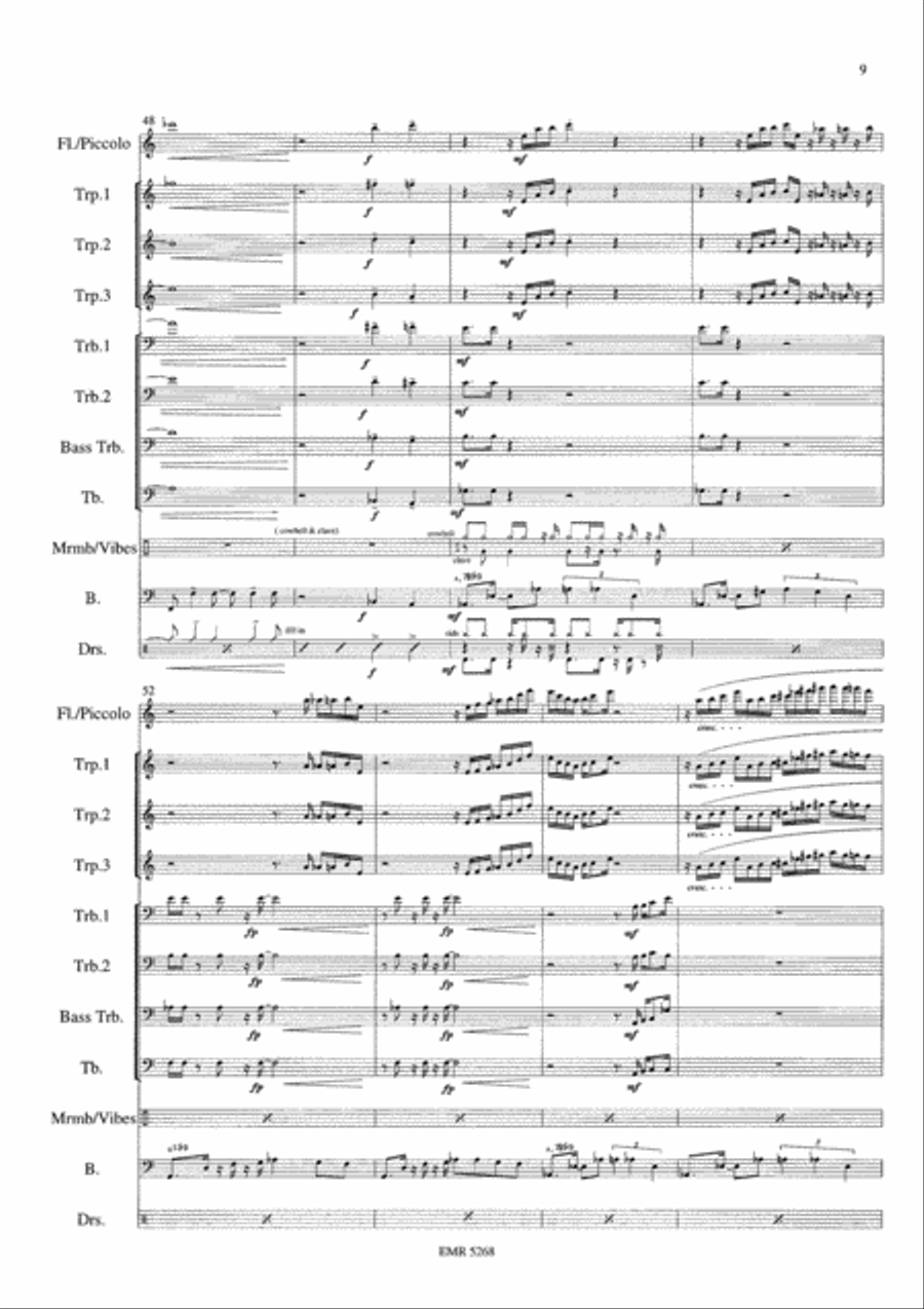 Jazzy Brass Fantasy Jazzy Brass Fantasy Brass Ensemble scores gallery preview page 9