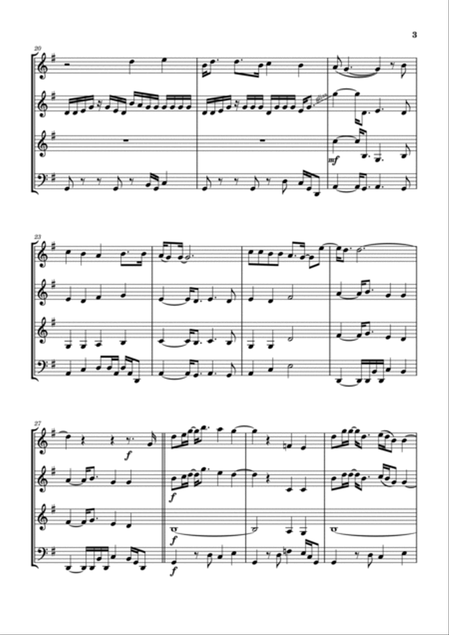 On The Western Skyline Woodwind Quartet scores gallery preview page 4