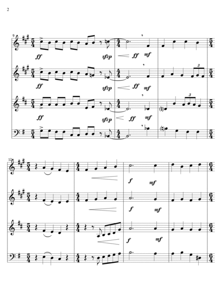 Fantasia on God Rest You Merry - Brass Quartet 1 image number null