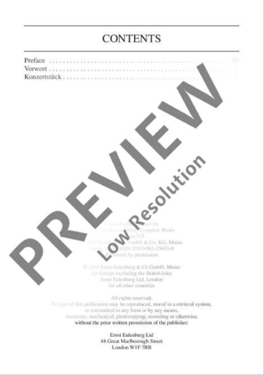 Konzertstück F minor Orchestra scores gallery preview page 3