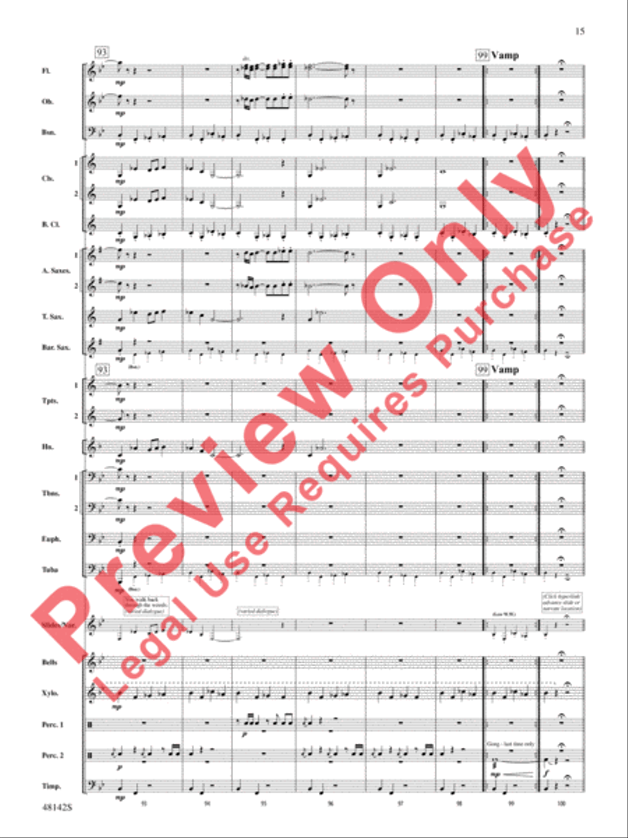 Band of Heroes Concert Band scores gallery preview page 16