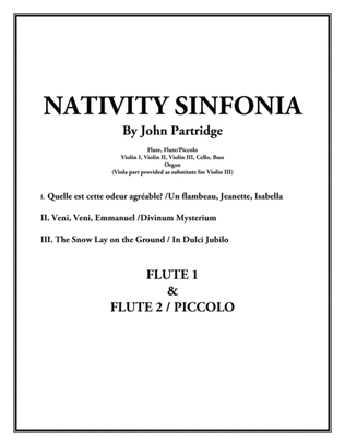 Nativity Sinfonia - Parts