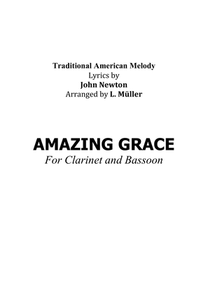 Amazing Grace - For Clarinet and Bassoon - With Chords
