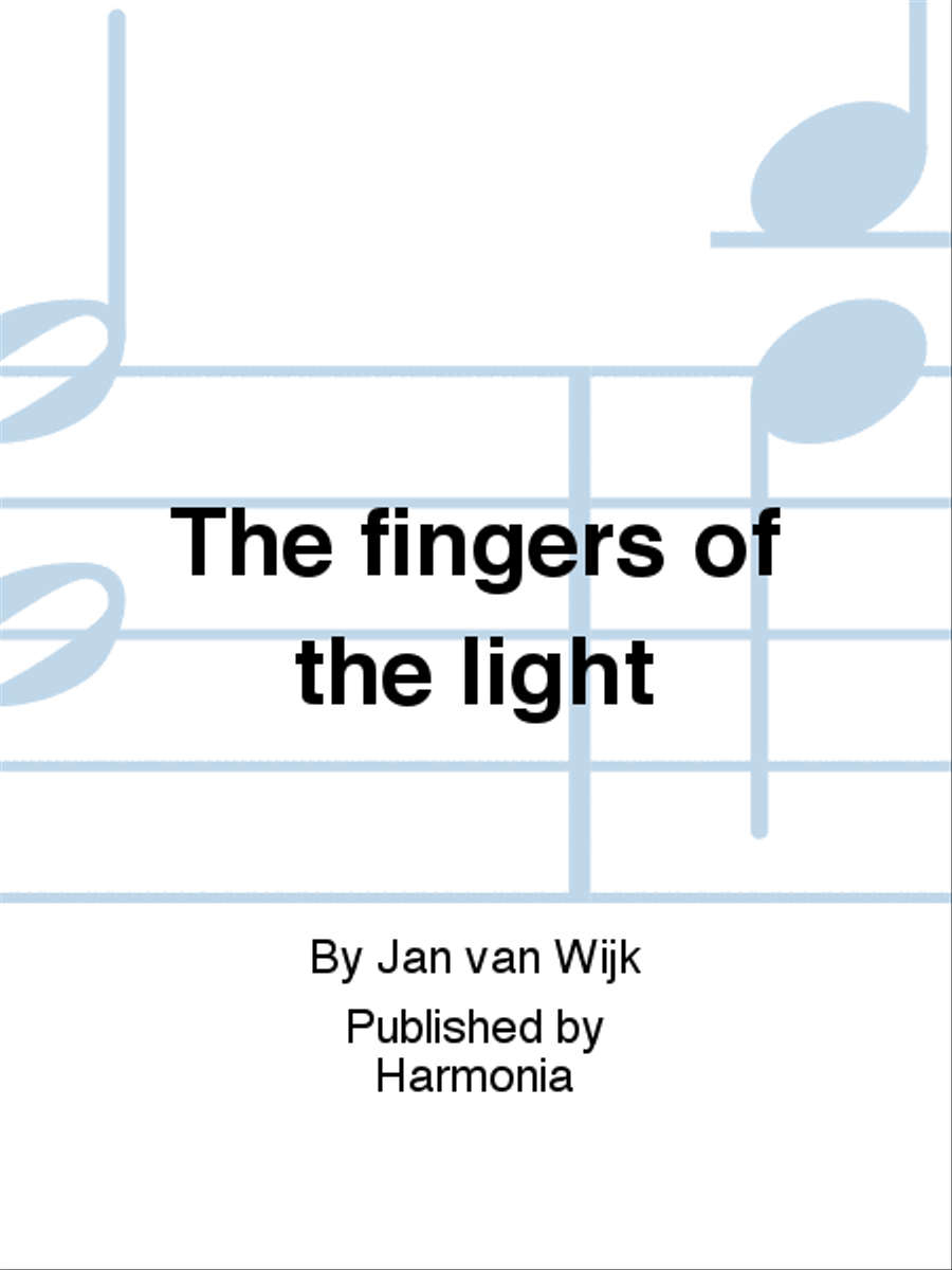The fingers of the light 4-Part scores gallery preview page 1