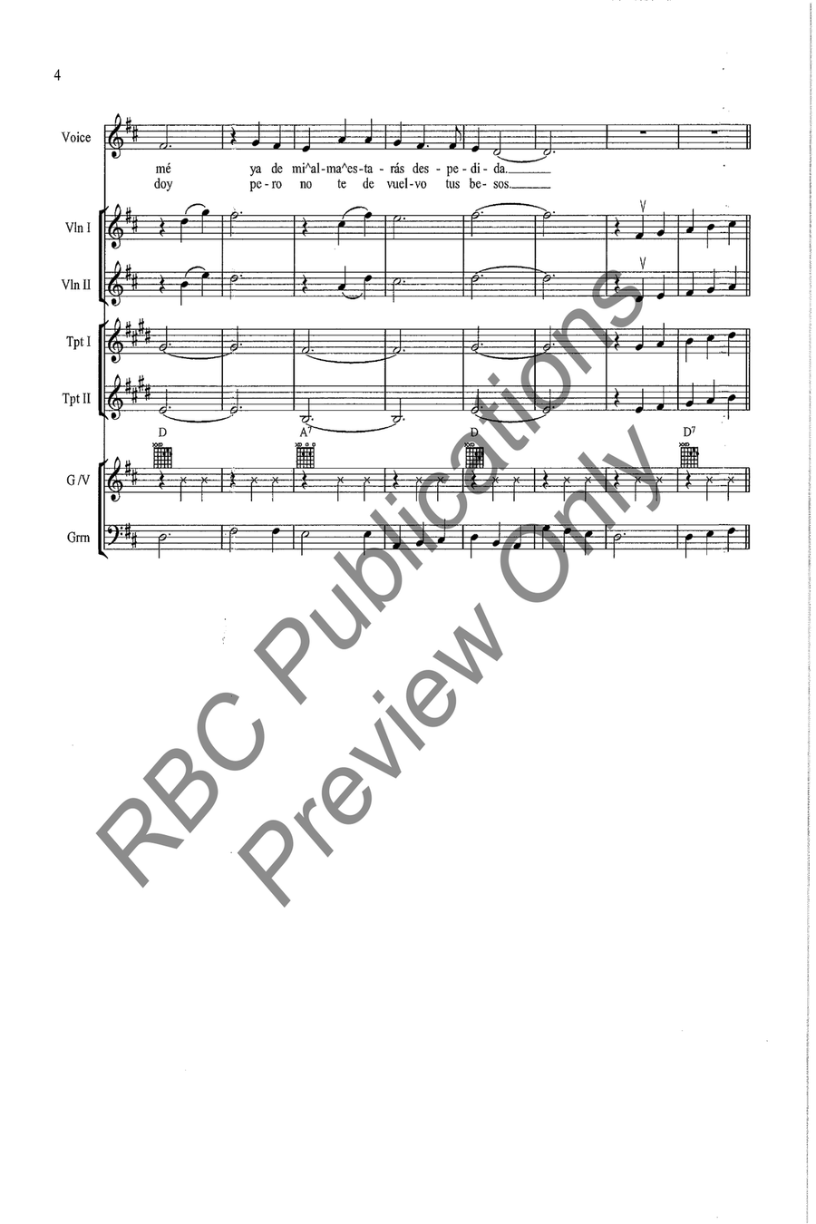 No Volveré Voice scores gallery preview page 6