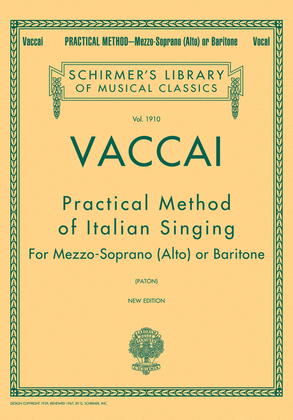 Practical Method of Italian Singing - Mezzo Soprano (Alto) or Baritone