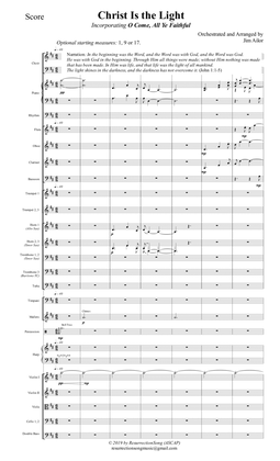 Christ Is the Light (Conductor Score)