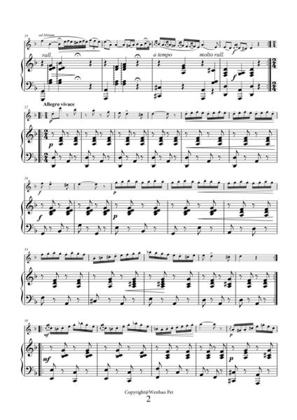 Czardas for violin and piano