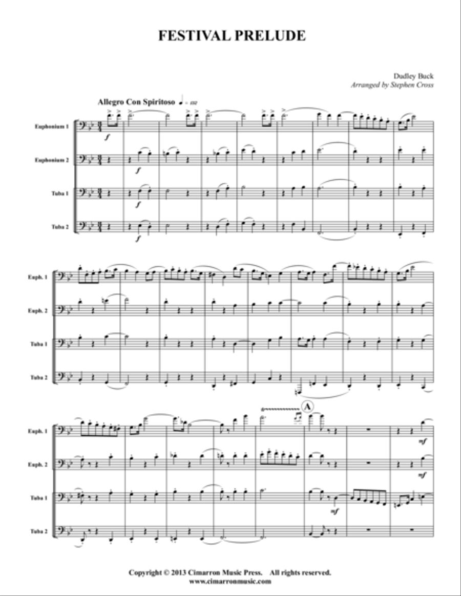 Festival Prelude EETT scores gallery preview page 1