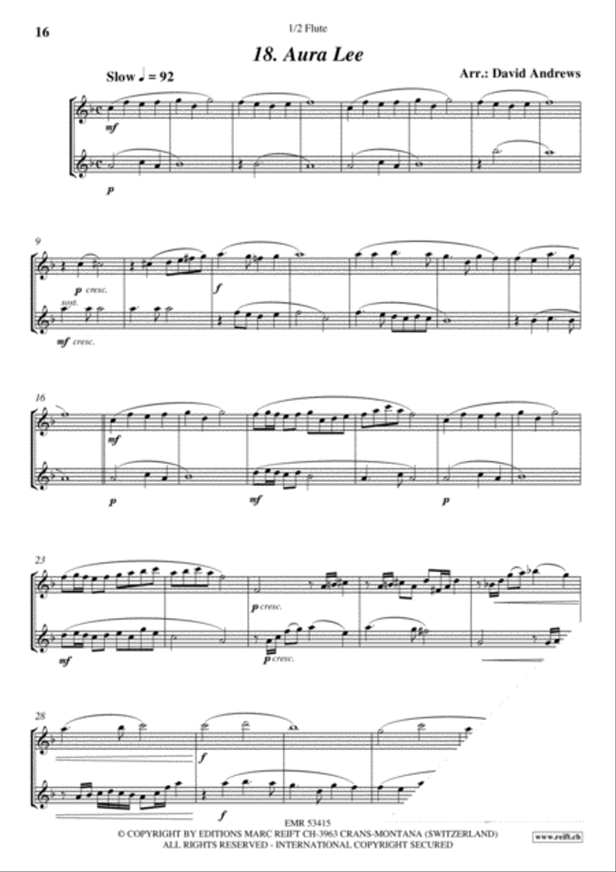Greatest Duets Volume 2 Flute Duet scores gallery preview page 10