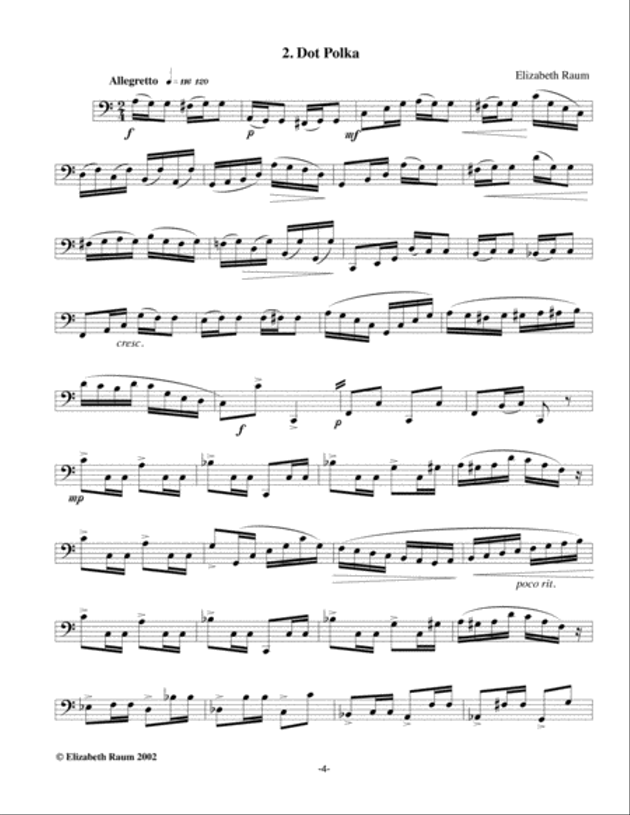 Sweet Dances Tuba scores gallery preview page 4