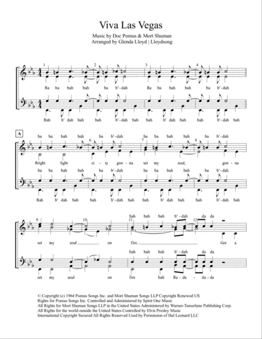 Viva Las Vegas from VIVA LAS VEGAS SSAA scores gallery preview page 1