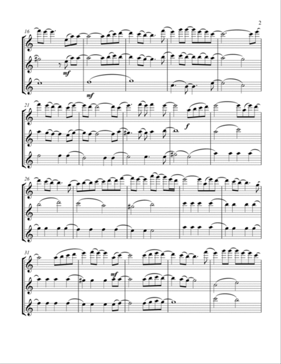 Mary, Did You Know? Flute Trio scores gallery preview page 3