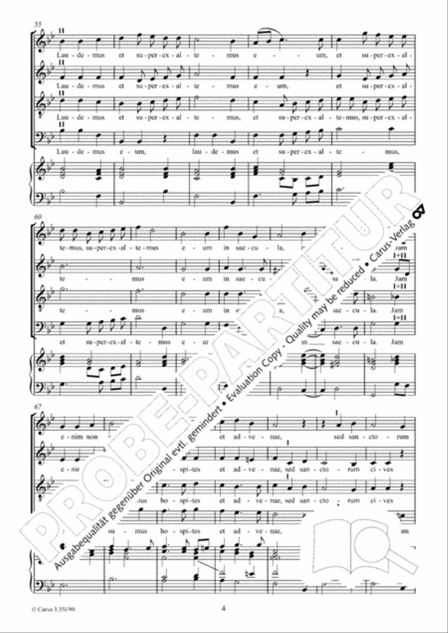 Hymnum dicamus Domino 4-Part scores gallery preview page 5