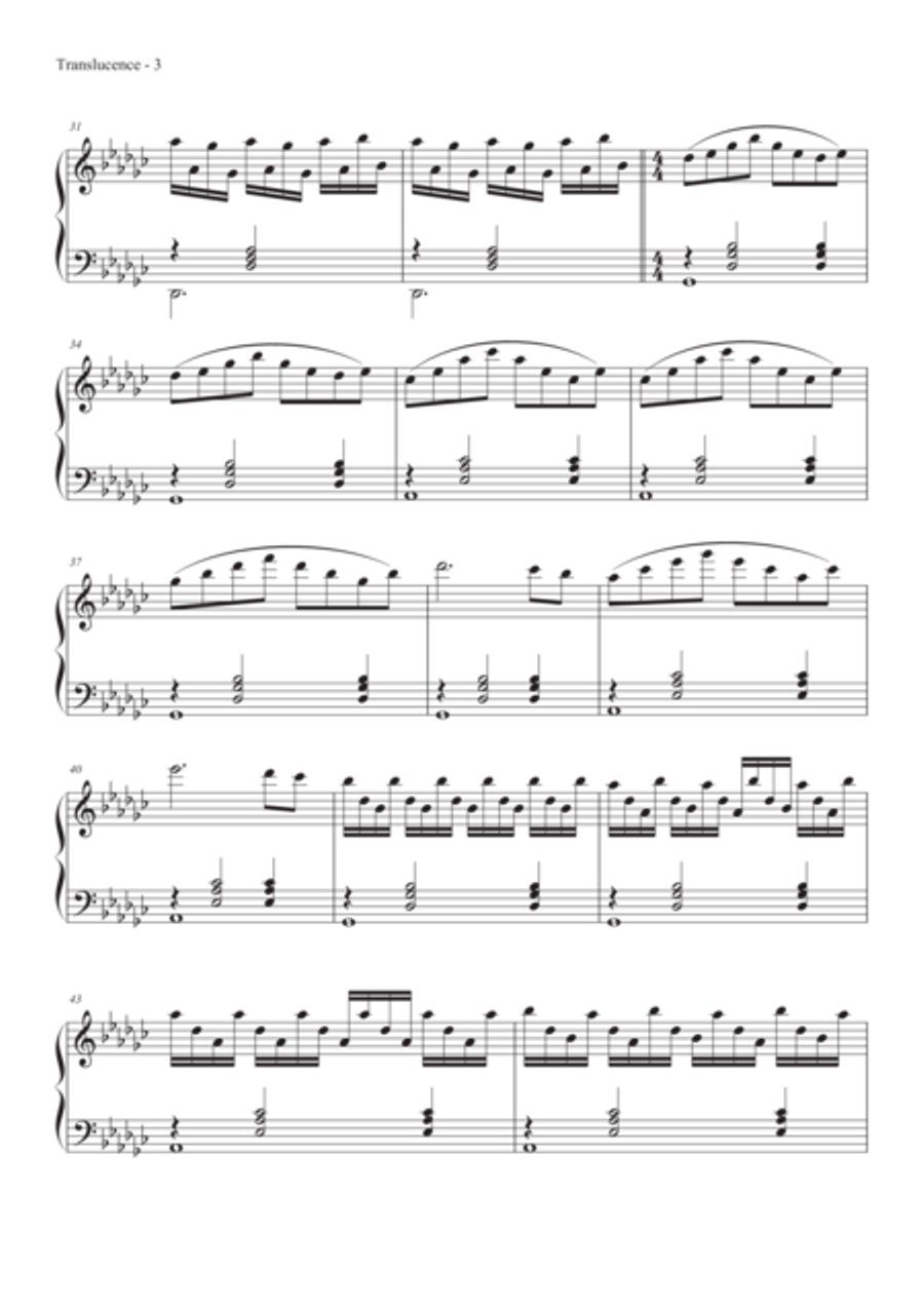 Translucence Translucence Piano Solo scores gallery preview page 5