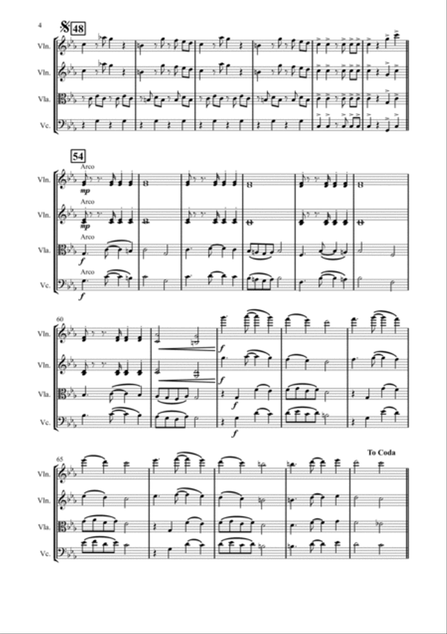 ITULAH SAYANG String Quartet scores gallery preview page 4