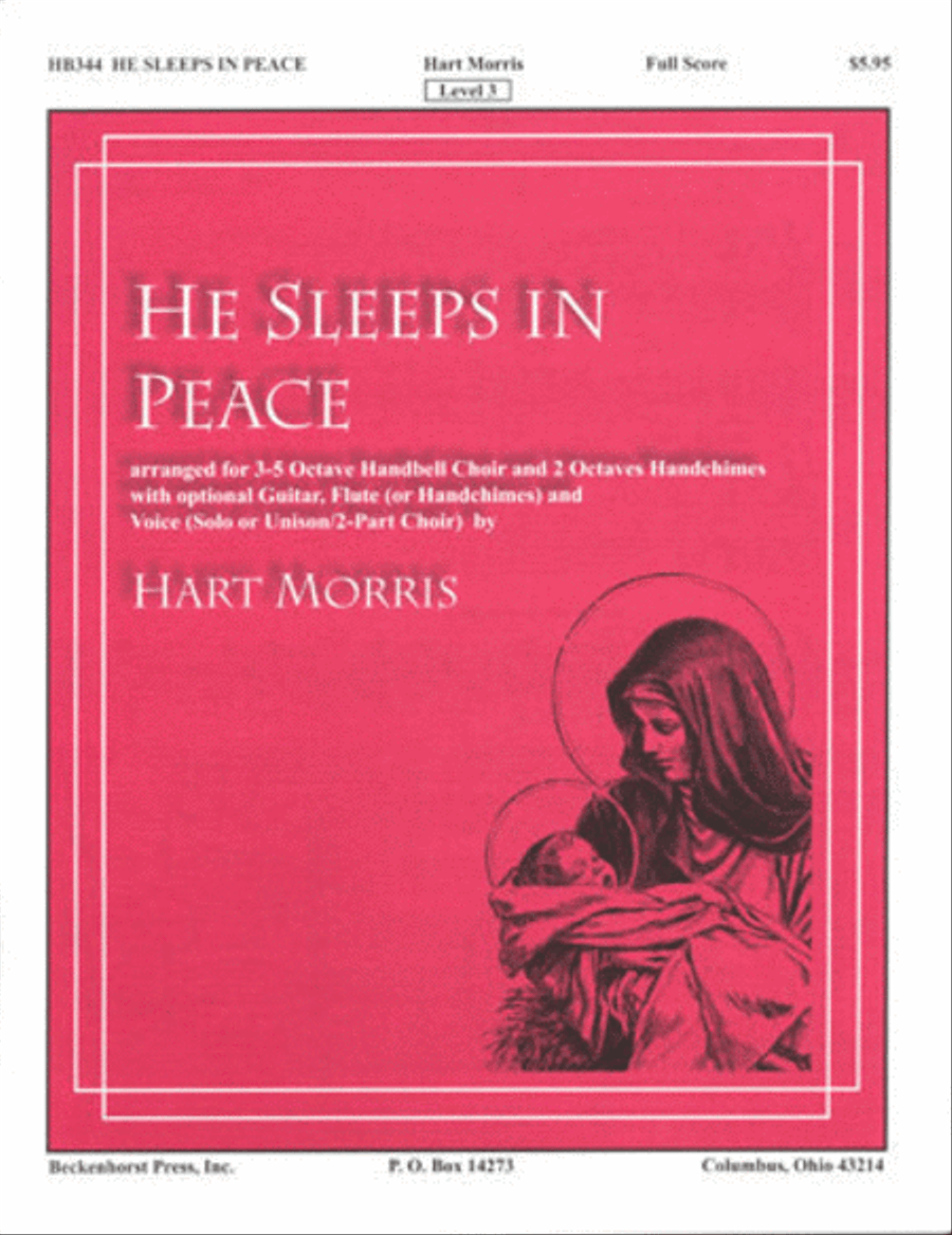 He Sleeps in Peace - full score Handbell Choir scores gallery preview page 1