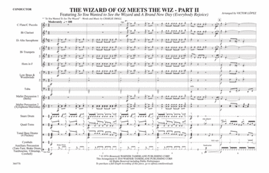 The Wizard of Oz Meets The Wiz, Part 2: Score