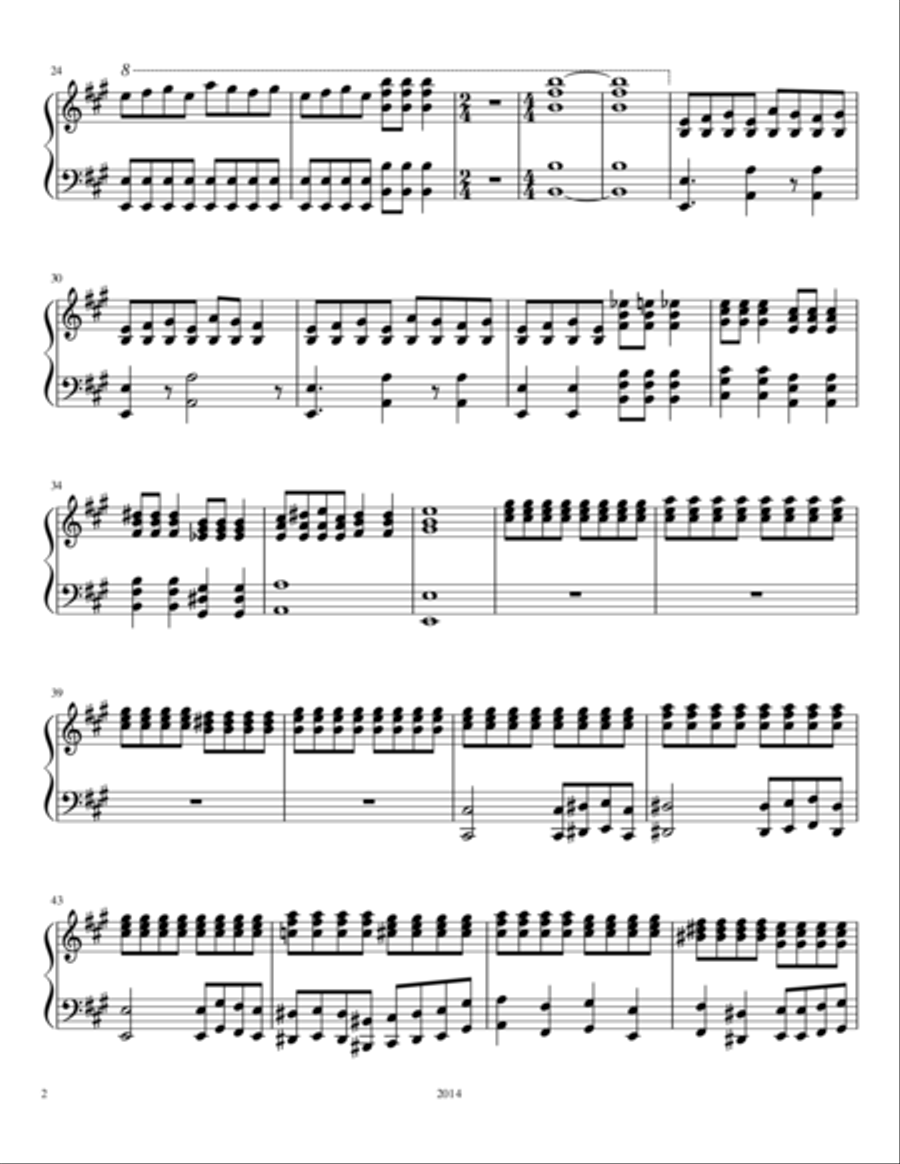 Grand Entrance Piano Solo scores gallery preview page 2