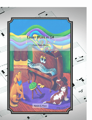 Book cover for Easier Blues in G# - original piano solo