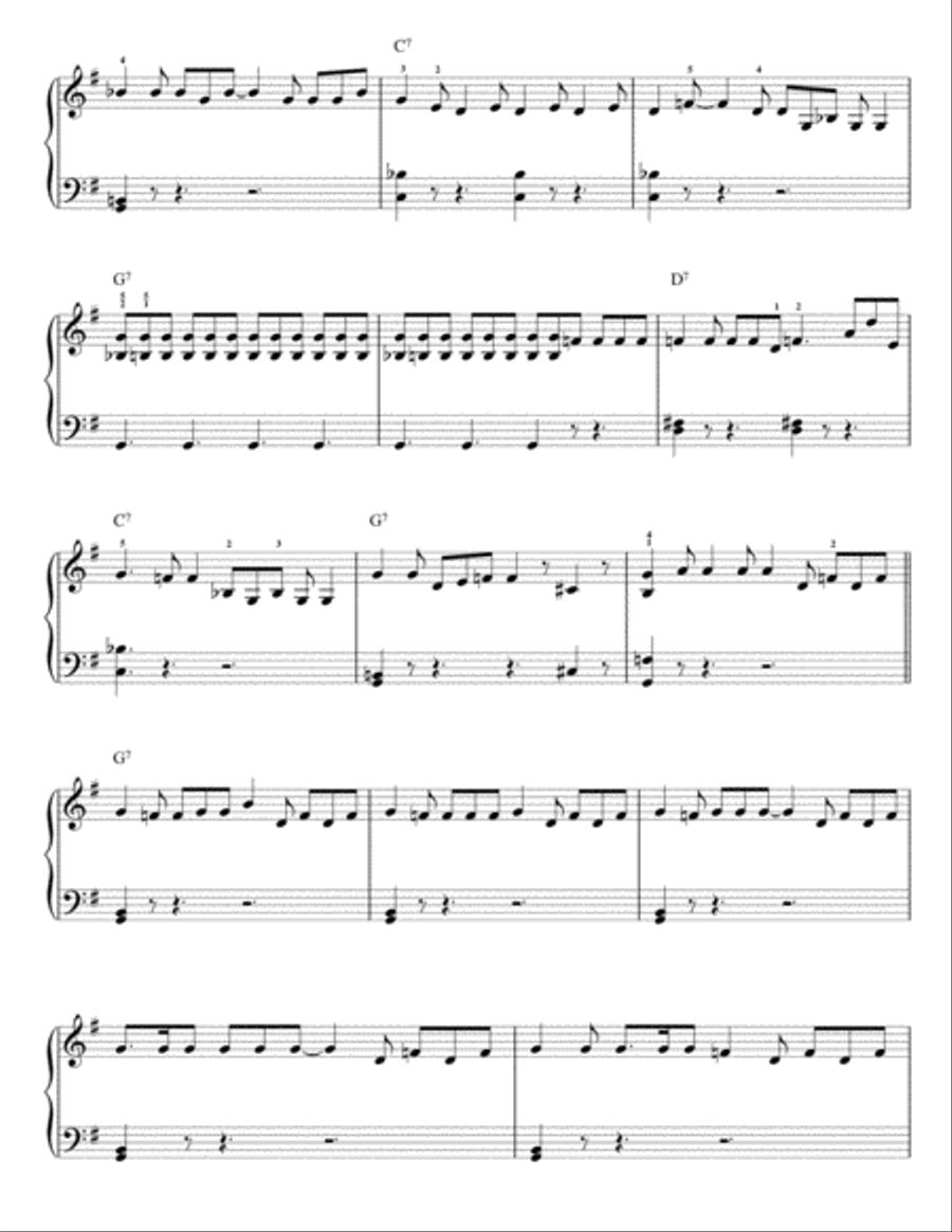 (I'm Your) Hoochie Coochie Man Voice scores gallery preview page 2