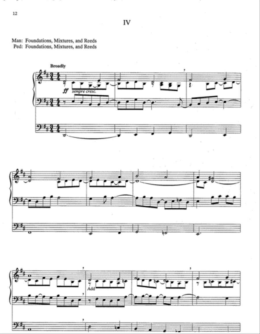 Four Hymns of Rejoicing Organ scores gallery preview page 5