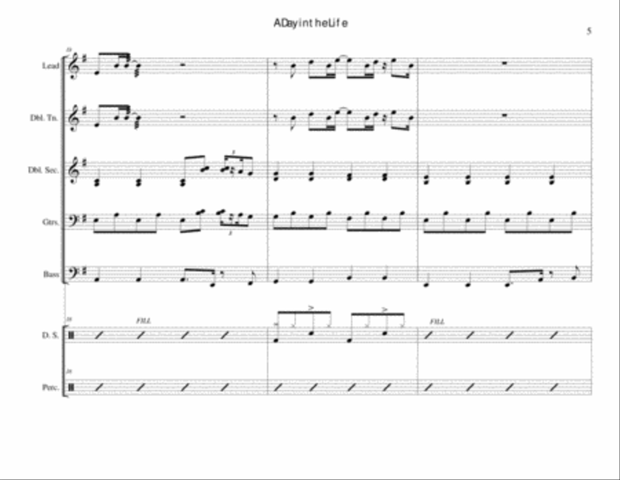 A Day In The Life A Day In The Life Steel Drum Band scores gallery preview page 5