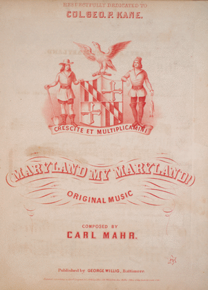 Maryland My Maryland. Original Music