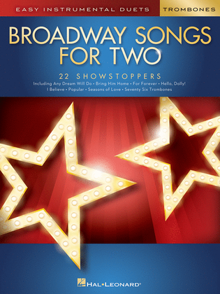Book cover for Broadway Songs for Two Trombones