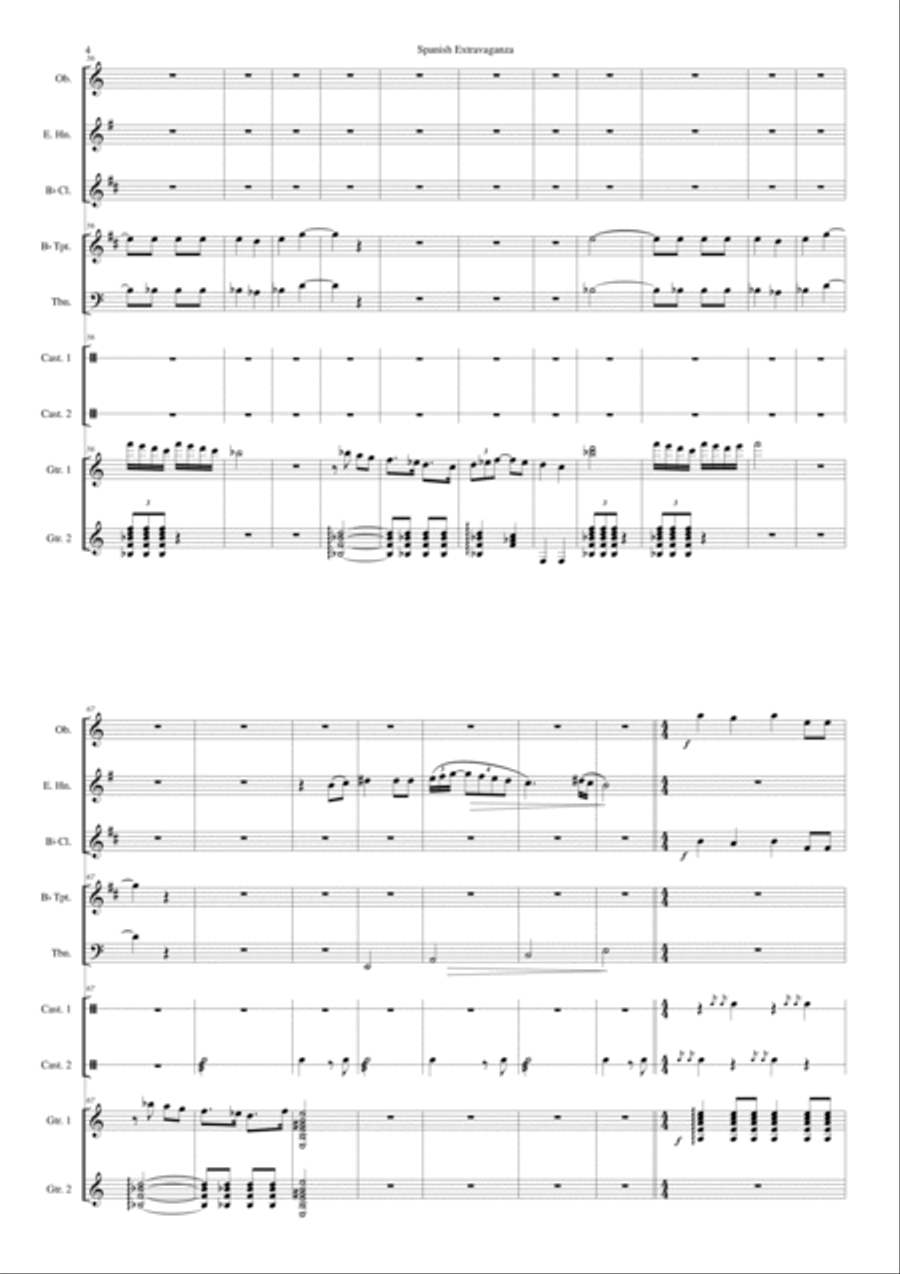 Spanish Extravaganza Large Ensemble scores gallery preview page 4