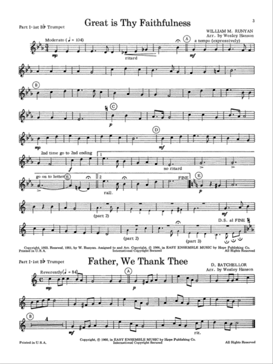 Easy Ensemble Music Trumpet scores gallery preview page 4