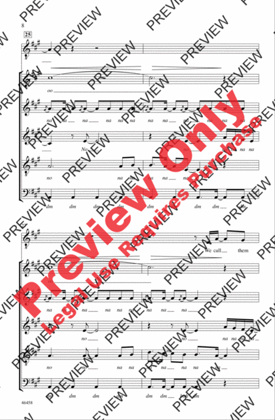 Standing Outside the Fire 4-Part scores gallery preview page 8