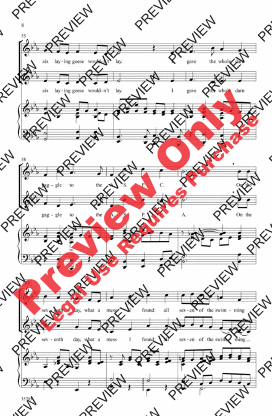 The Twelve Days After Christmas 2-Part scores gallery preview page 8