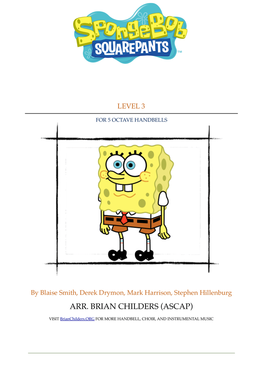 Spongebob Squarepants Theme Song Handbell Choir scores gallery preview page 1