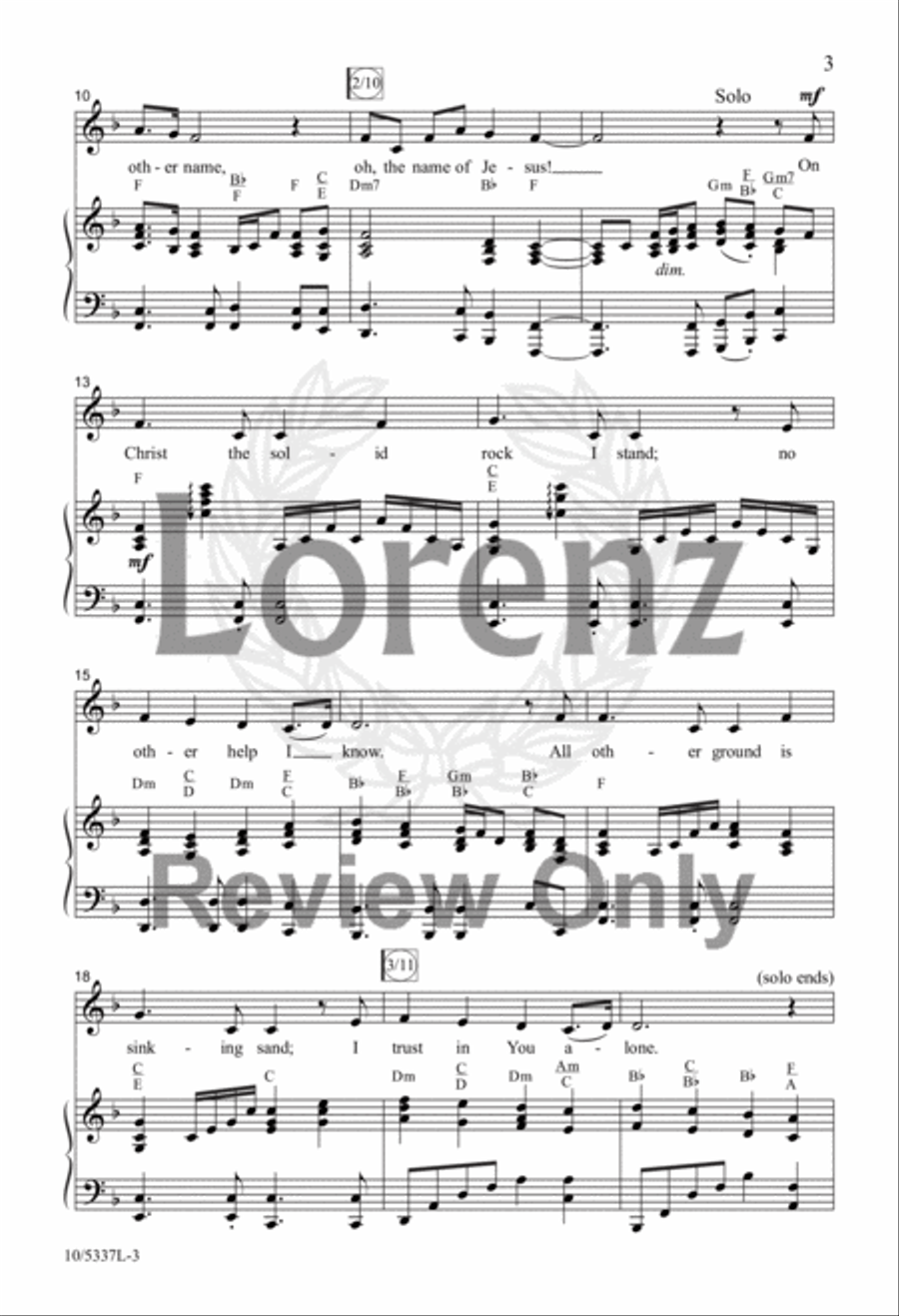 The Name of Our God 4-Part scores gallery preview page 3