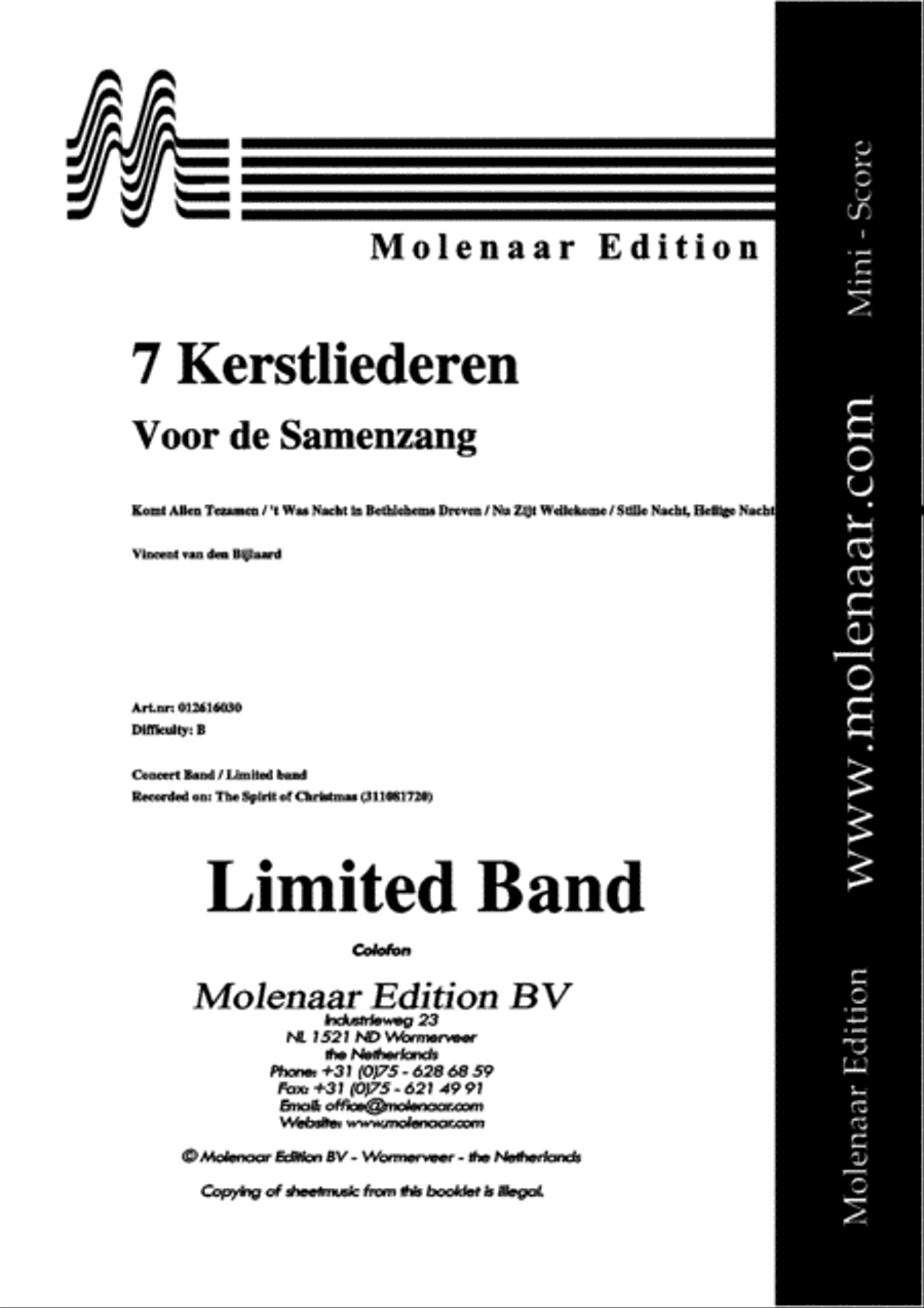 7 Kerstliederen Men's Choir scores gallery preview page 2
