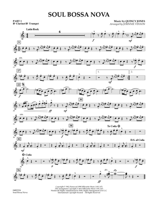 Soul Bossa Nova (arr. Johnnie Vinson) - Pt.1 - Bb Clarinet/Bb Trumpet