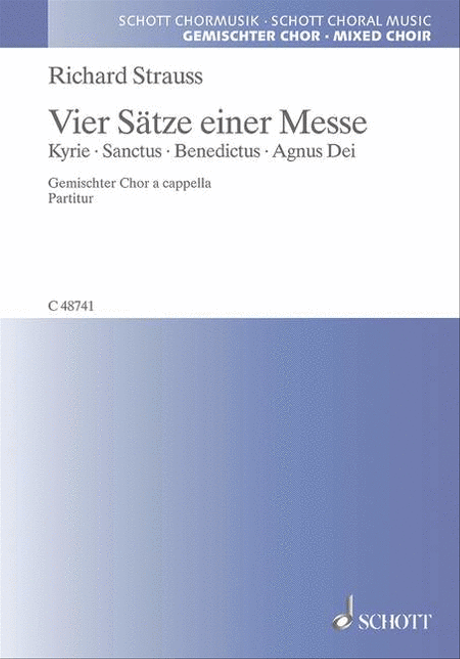 Vier Sätze einer Messe 4-Part scores gallery preview page 1