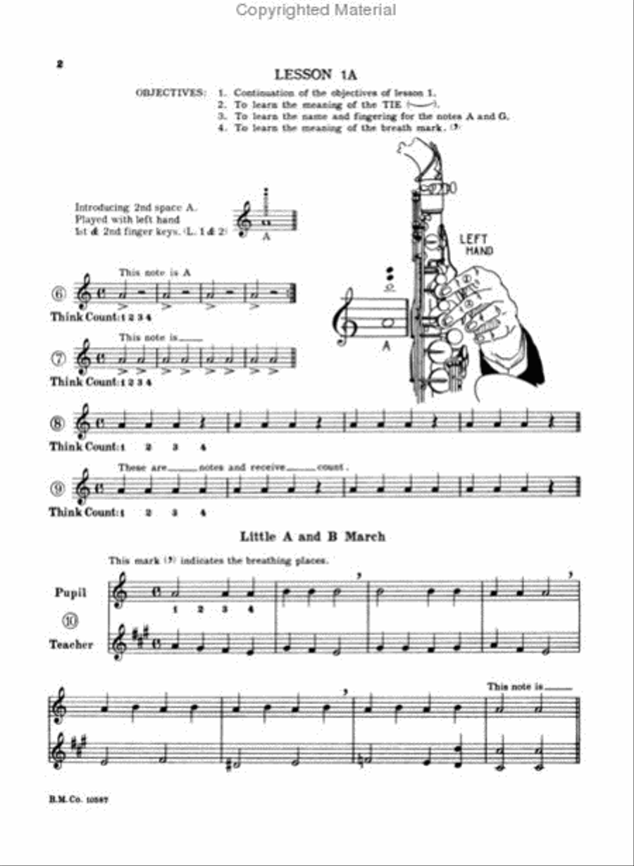 A Tune a Day – Saxophone Concert Band Methods scores gallery preview page 2