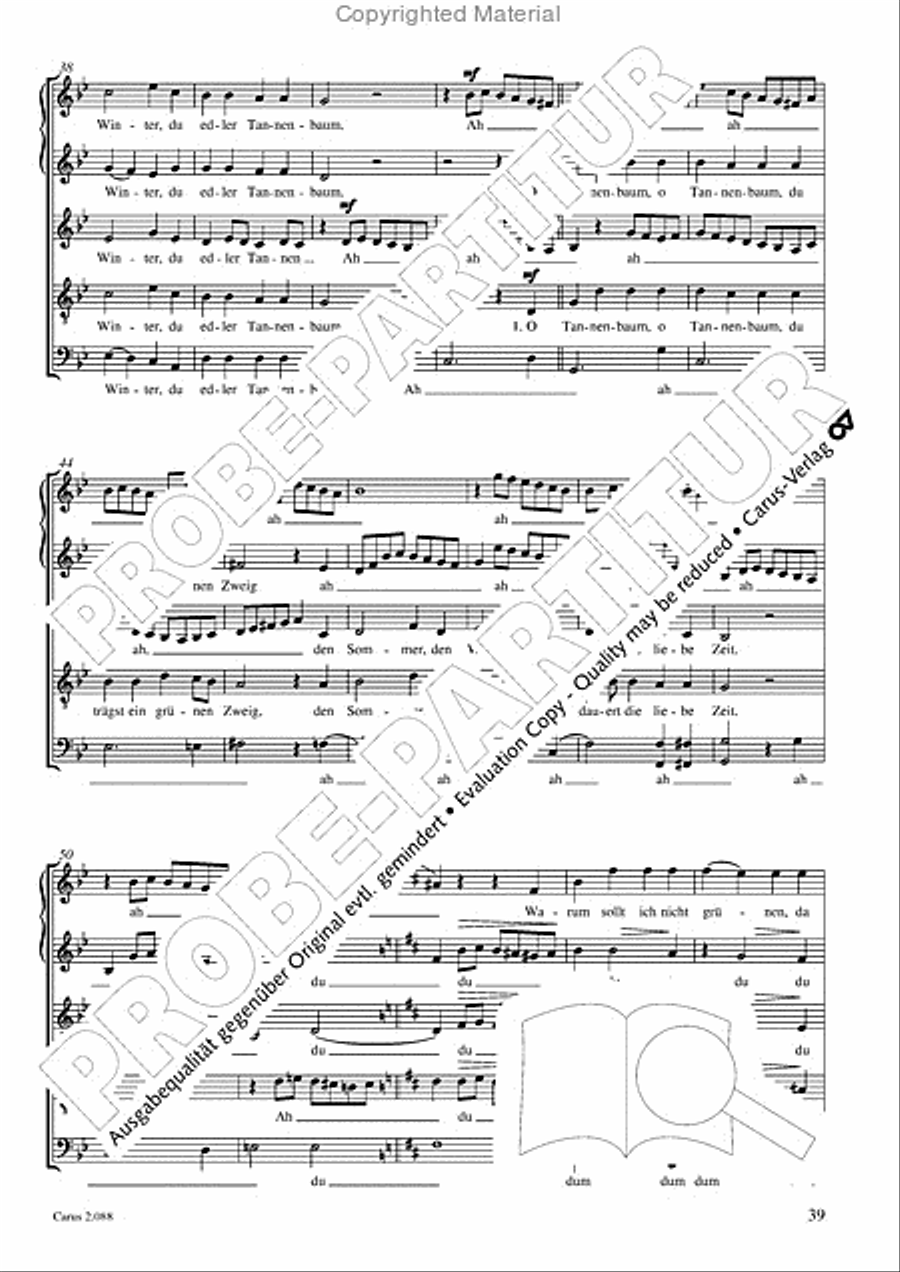 Calmus Christmas Carols Choir scores gallery preview page 40