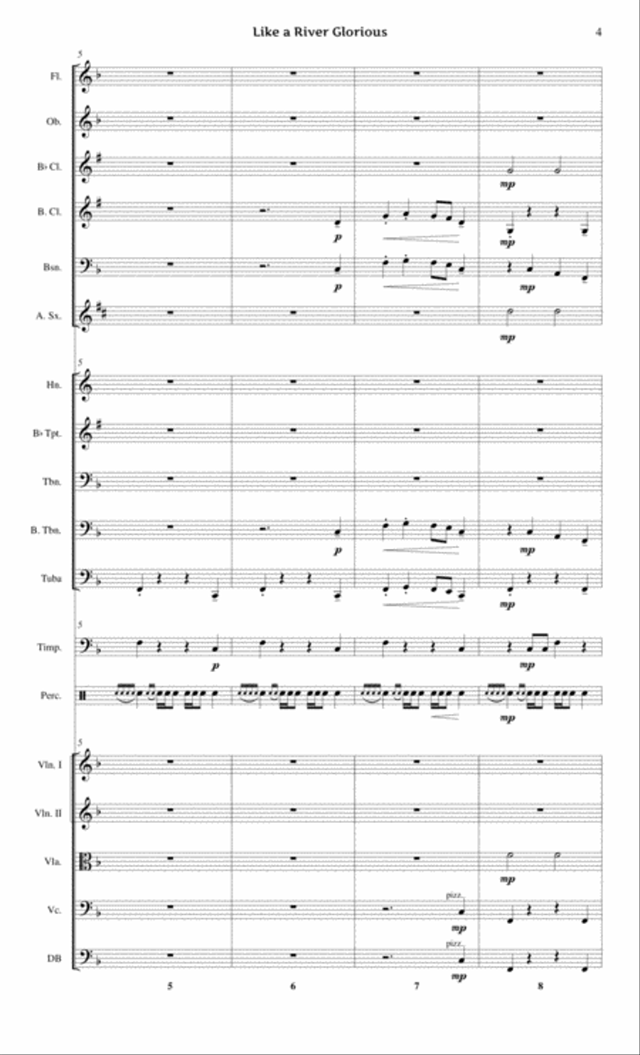 Like a River Glorious Full Orchestra scores gallery preview page 4