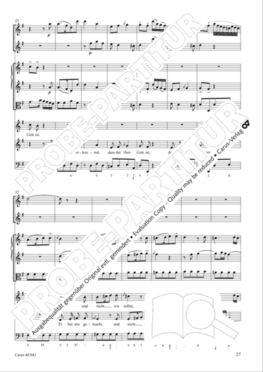 Shout to the Lord, all the earth (Jauchzet dem Herrn, alle Welt) 4-Part scores gallery preview page 34